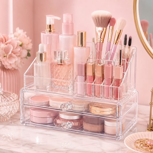 Aesthetic Makeup Organizer